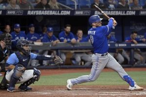 Danny Jansen, the catcher, is back on the Blue Jays roster.