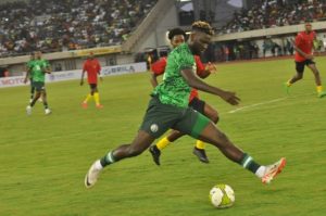 Bayer Leverkusen prijst Boniface's debuut voor Nigeria in 6-0 overwinning op Sao Tomé