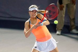 Canadian tennis player Eugenie Bouchard participates in professional pickleball tournament