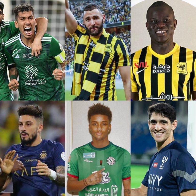 De top 6 grootste aankopen in de zomertransferperiode van 2023 in de Saudi Pro-League.