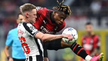 UCL: Chukwueze worstelt terwijl verspillend Milan gelijk speelt tegen Newcastle United