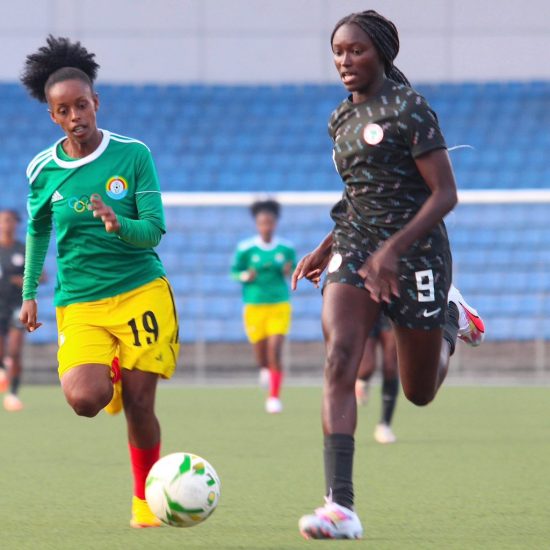 Babajide geniet van haar eerste optreden bij de Super Falcons