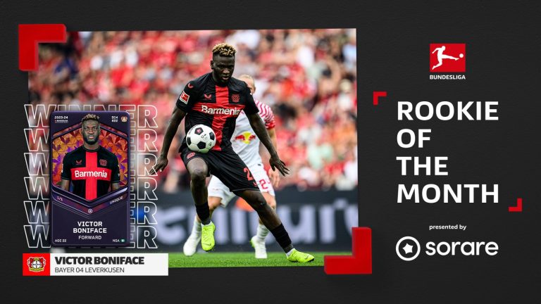 Boniface wint opnieuw de Bundesliga Rookie Award