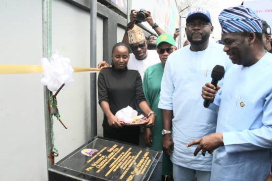 Spanning bij de inauguratie van het Ikoyi Recreatiepark door Sanwo-Olu