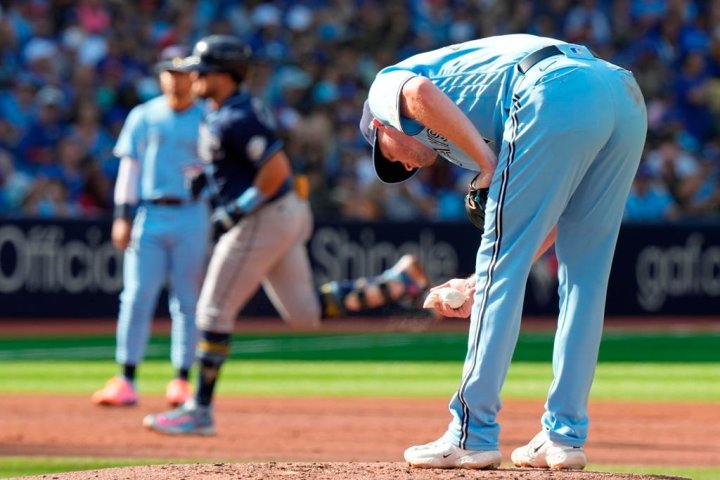 The Tampa Bay Rays emerge victorious with a 12-8 win against the Toronto Blue Jays in the final game of the regular season.