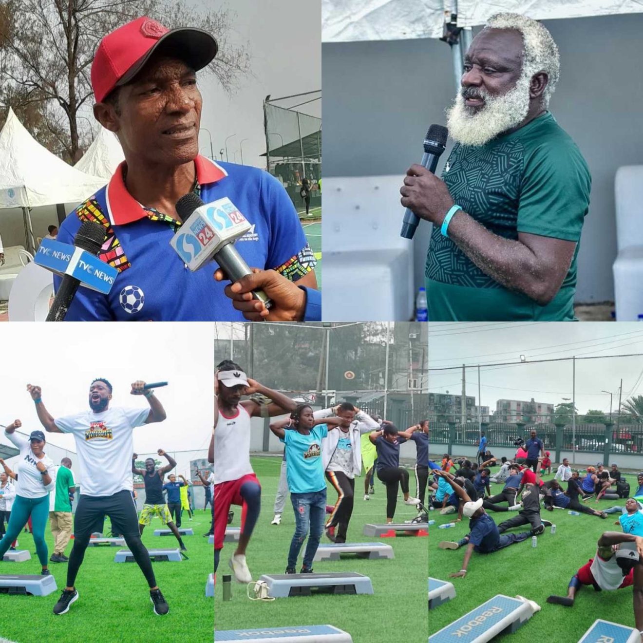 Voormalige Super Eagles-sterren inspireren een fit levensstijl tijdens de 2e Complete Sports Celebrity Workout