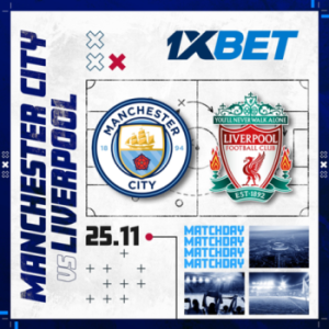 Man City tegen Liverpool: 1xBet kondigt een groots gevecht aan in de Premier League