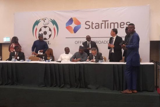 NPFL tekent een vijfjarige uitzendovereenkomst ter waarde van N5.03 miljard met Startimes