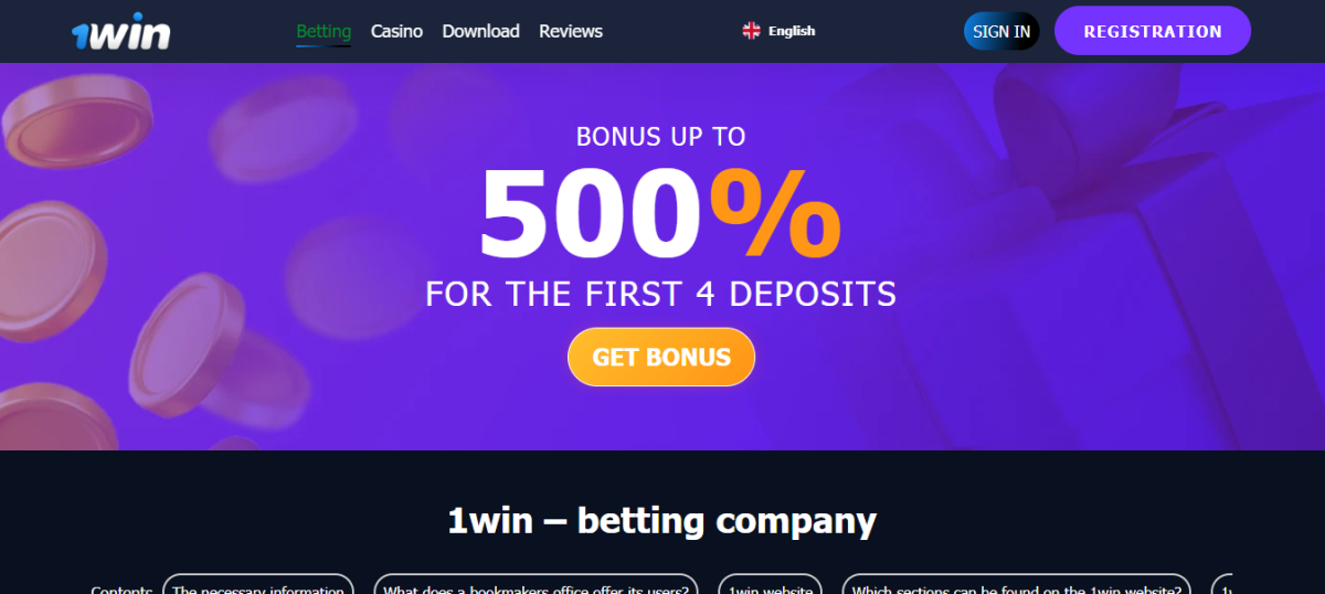 1Win Welkomstbonus India: Claim 500% Bonus tot 75.000 INR aan Gratis Weddenschappen