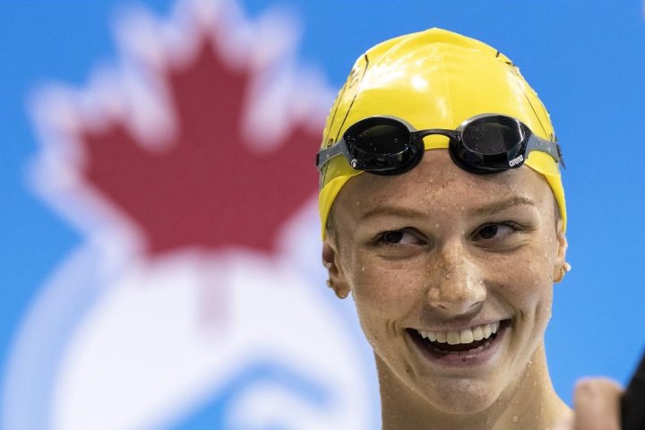 Canadian Press names 17-year-old swimmer Summer McIntosh as female athlete of the year