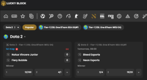 Grote uitbetalingen en enorme bonussen voor eSports-weddenschappen: Lucky Block, Pixbet en Betano