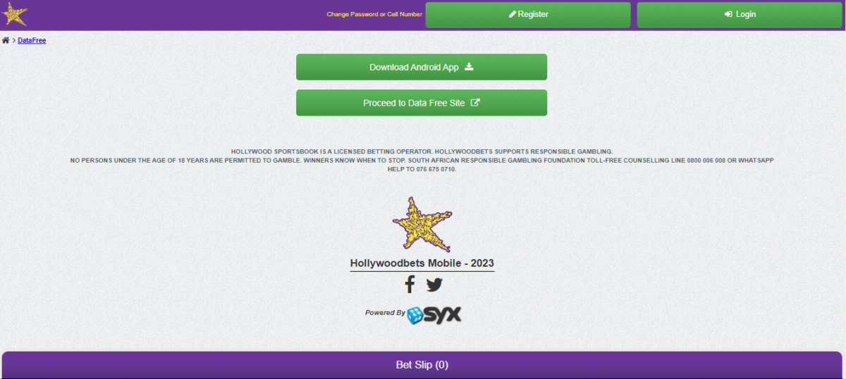 Hoe de Hollywoodbets Data Free App gratis te downloaden