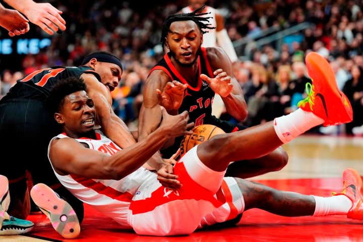 Quickley leads Raptors to a 107-104 victory over Rockets, showcasing impressive performance