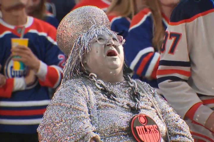 Get to know Mama Stanley, a dedicated supporter of the Edmonton Oilers | Globalnews.ca