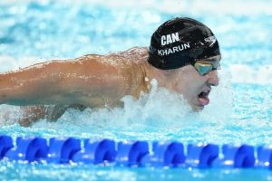 Ilya Kharun of Canada Secures Bronze Medal in 200m Butterfly Event at Global Swimming Competition