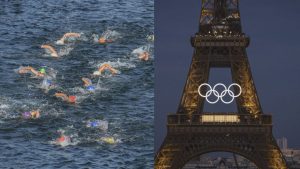 Paris Mayor Takes Swim in Seine River to Demonstrate Cleanliness Efforts for Olympics