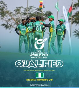 Cricket: Nigeria's U-19 kwalificeert zich voor het ICC Wereldkampioenschap 2025 in Maleisië