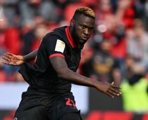 Boniface scoort zijn 4e doelpunt in de 4e Liga voor Leverkusen in gelijkspel thuis