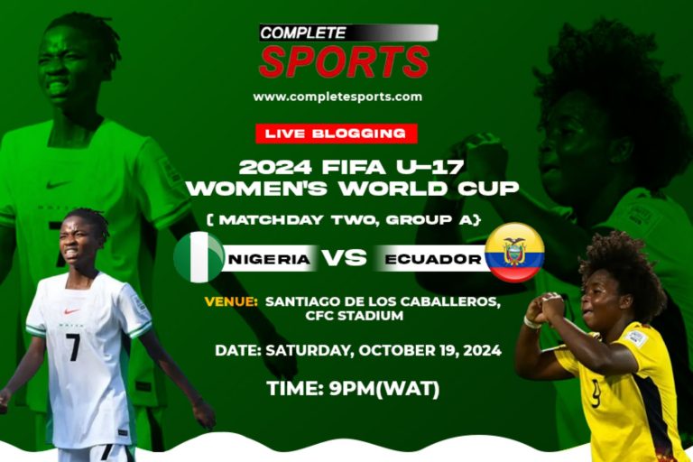 Liveblog Nigeria tegen Ecuador – Dominicaanse Republiek 2024 FIFA U-17 Women’s World Cup; Groep A, Wedstrijddag 2