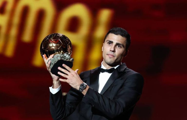 Rodri benoemd tot winnaar van de Ballon d’Or Award 2024