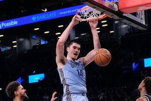 Canadian rookie Zach Edey impressing in his debut season with the Memphis Grizzlies in the NBA