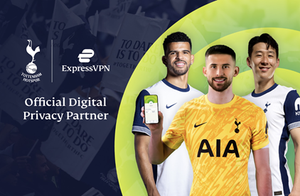 ExpressVPN werkt samen met Tottenham Hotspur om fans digitale privacy en beveiliging te bieden.