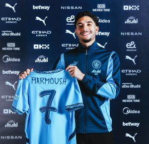 Manchester City heeft de Egyptische aanvaller Marmoush aangetrokken.