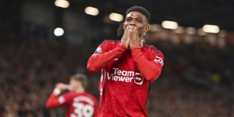Amad Diallo zal de rest van het seizoen missen vanwege een enkelbandblessure.