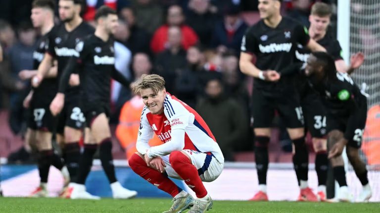 Odegaard bekritiseert prestaties van Arsenal tegen West Ham