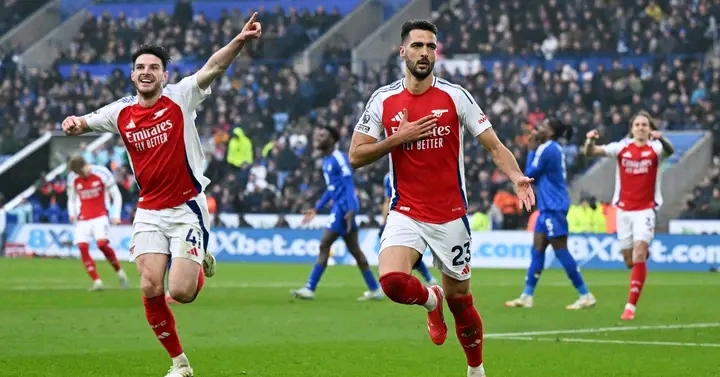 Premier League: Merino scoort laatste dubbele doelpunt terwijl Arsenal Leicester verslaat