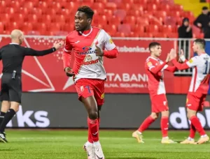 Yusuf scoort zijn 10e doelpunt van het seizoen in Servië