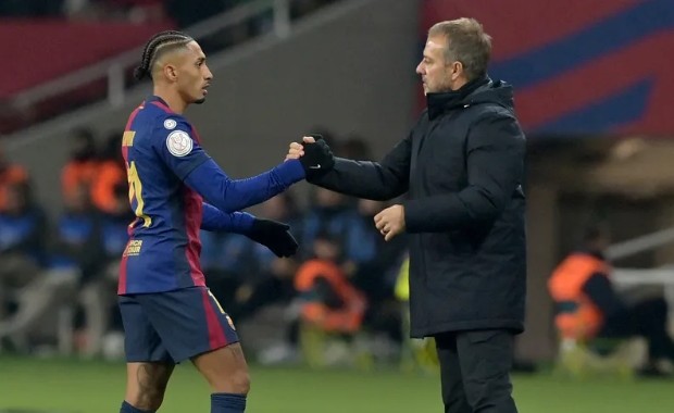 Flick steunt Raphinha voor Ballon d’Or Award