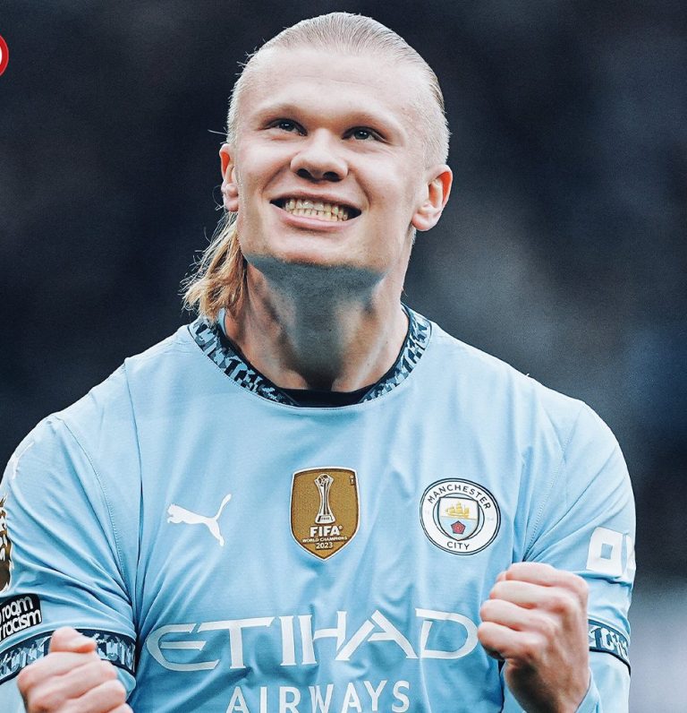 Haaland vestigt nieuw Premier League record in gelijkspel van Man City met Brighton