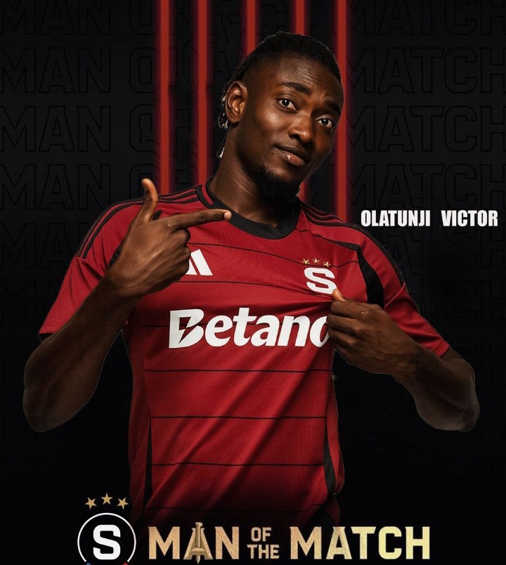 Olatunji benoemd tot MOTM in Sparta Praag's overwinning in de competitiewedstrijd