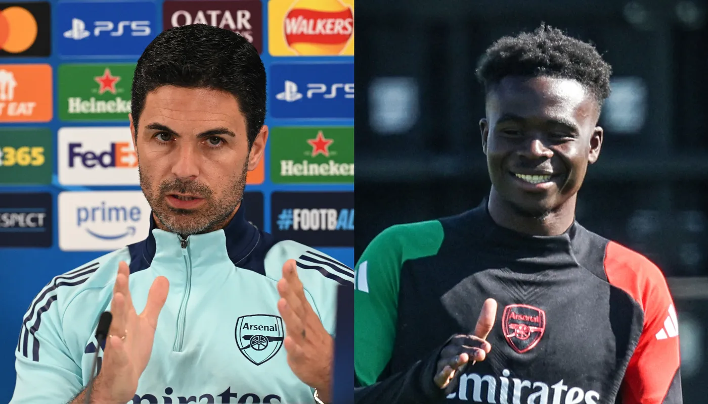 Arteta: Bijna sloeg ik Saka na gemiste penalty tegen Real Madrid