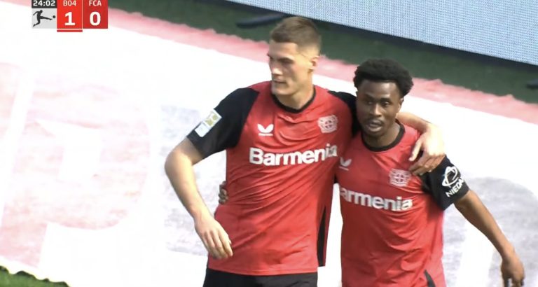 Bundesliga: Tella pakt assist in overwinning van Bayer Leverkusen op Augsburg