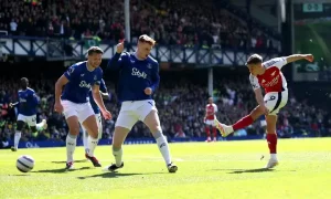 EPL: Everton houdt Arsenal op 1-1 gelijkspel in Goodison Park