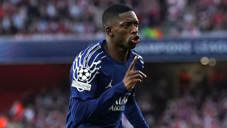 UCL: Doelpunt van Dembele bezorgt PSG overwinning op Arsenal in het Emiratesstadion